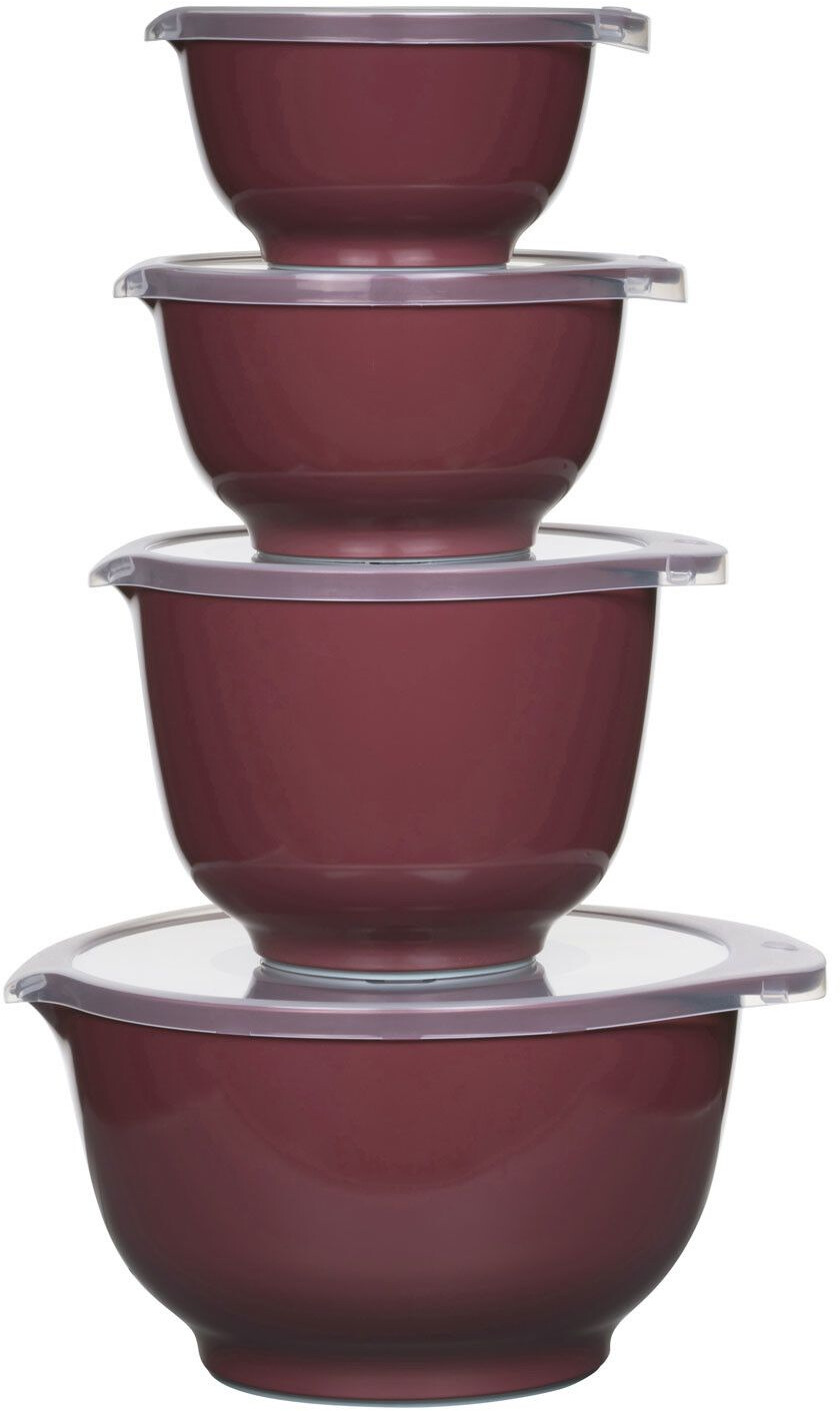 Rosti Mepal Margrethe mixing bowl with lid (0.5, 0.75, 1.5, 3 l) set of 8 pieces