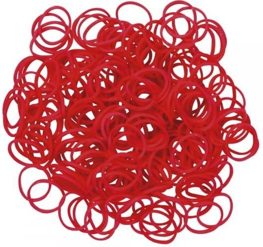 Rainbow Loom Recharge élastiques : rouge (600 pièces)