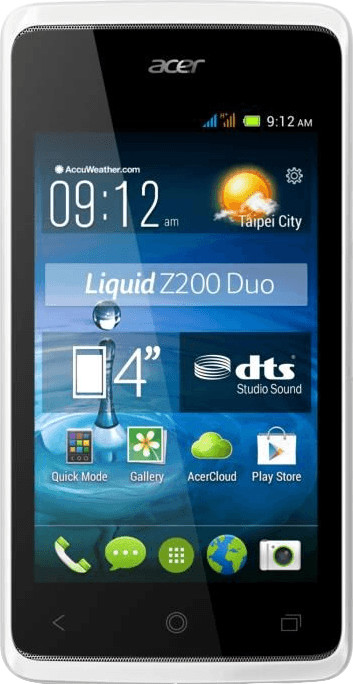 Acer Liquid Z200 Duo blanc