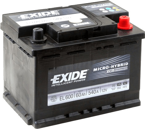 EL600 (027EFB) EXIDE EL600 Start-Stop Batterie 12V 60Ah 640A B13 Batterie  EFB