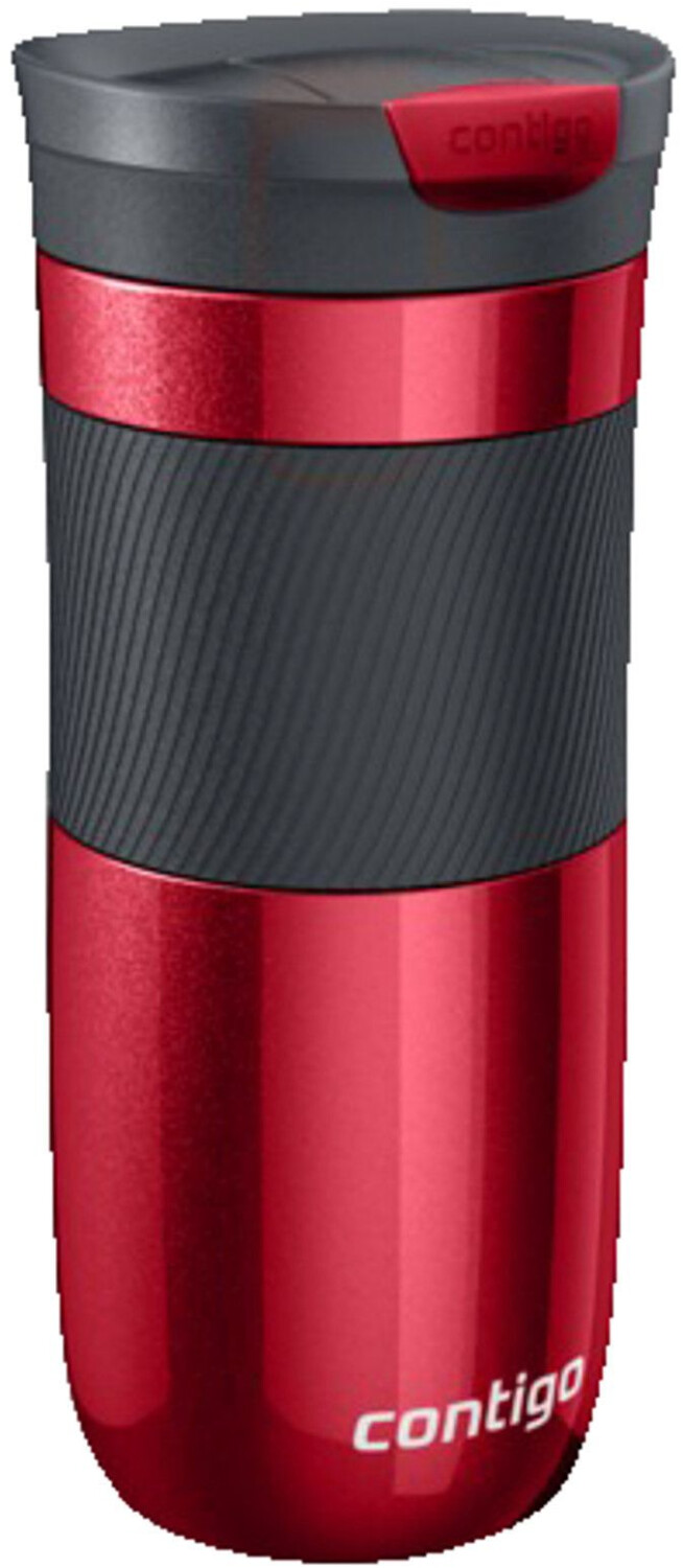 Contigo Snapseal Byron Travel Mug 470ml Stainless Steel Bottle Red