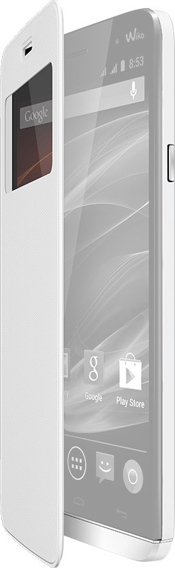 Wiko Folio coque support High Vison blanc (Slide)