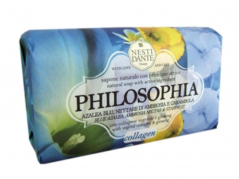 NESTI DANTE Philosophia Seife Mit Collagen - Pflegende Körperseife 250 G, Italienische Naturseife