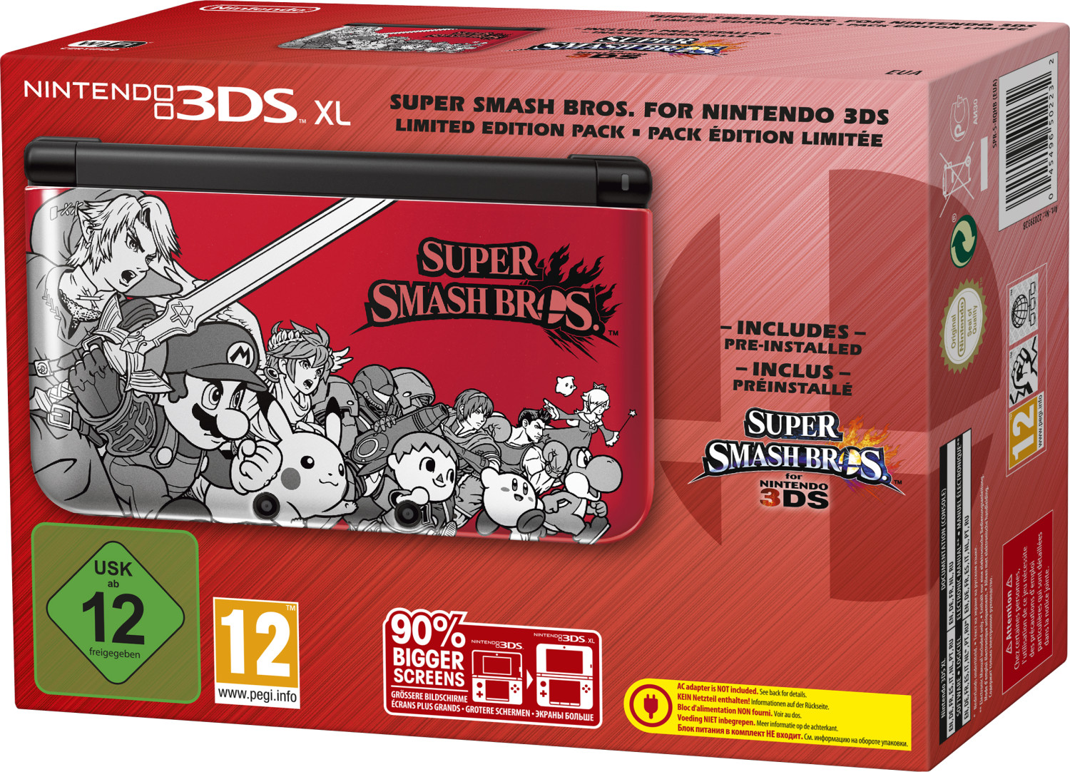 Nintendo 3DS XL Super Smash Bros. Pack édition limitée