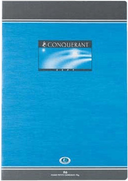 Conquerant Cahier piqué 17x22 quadrillé 5x5 96 pages