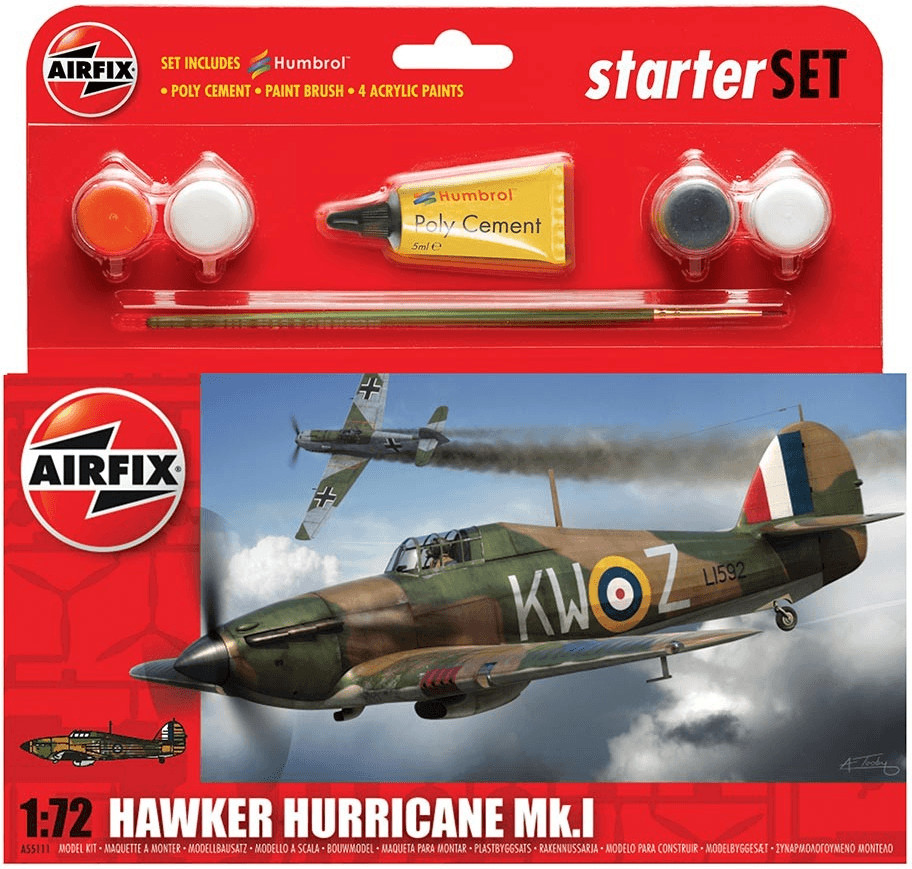 Airfix Hawker Hurricane MkI Starter Set (55111)