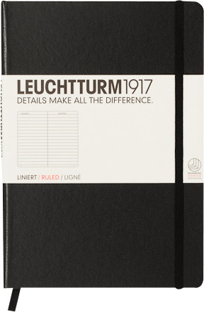 Leuchtturm1917 Carnet de notes Pocket A6 quadrillé 185 pages