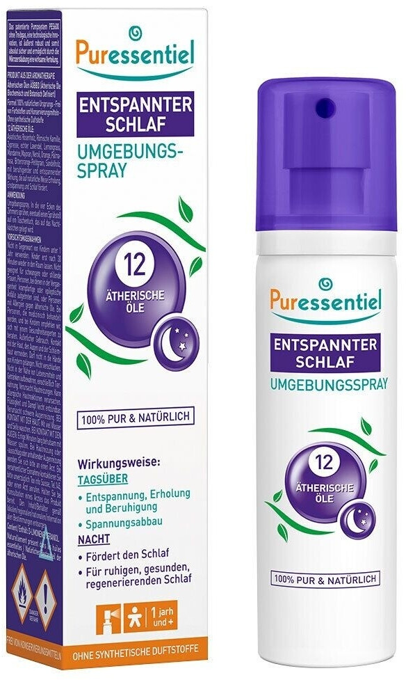 Puressentiel Sommeil Détente Spray aérien aux 12 huiles essentielles (75 ml)