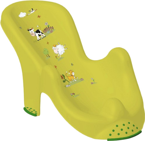 OKT Siège de bain ergonomique Funny Farm vert