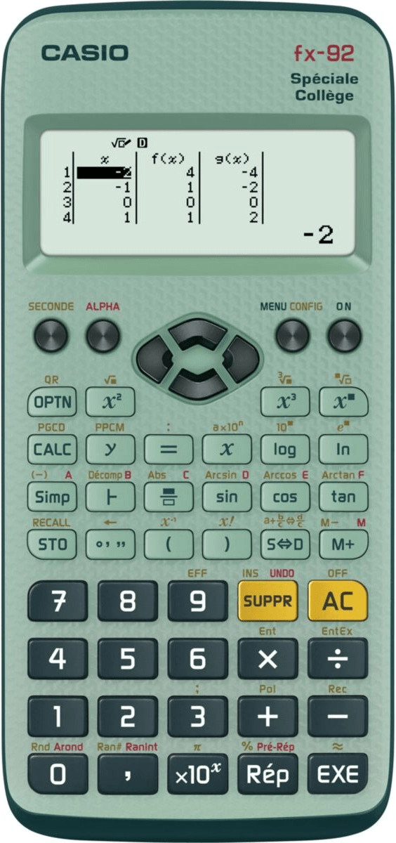 Casio FX-92 Collège 2D