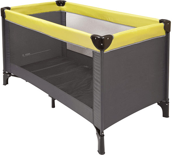 Nattou Lit pliant gris/lime