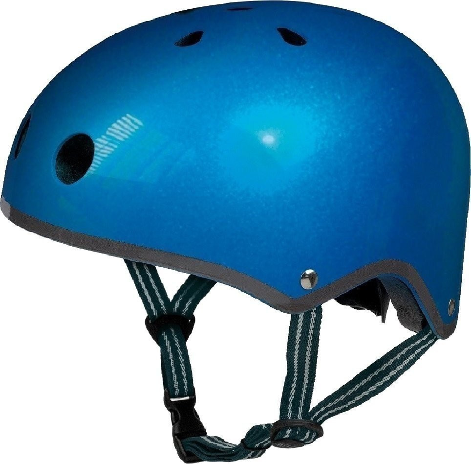Micro Mobility Casque bleu métallique