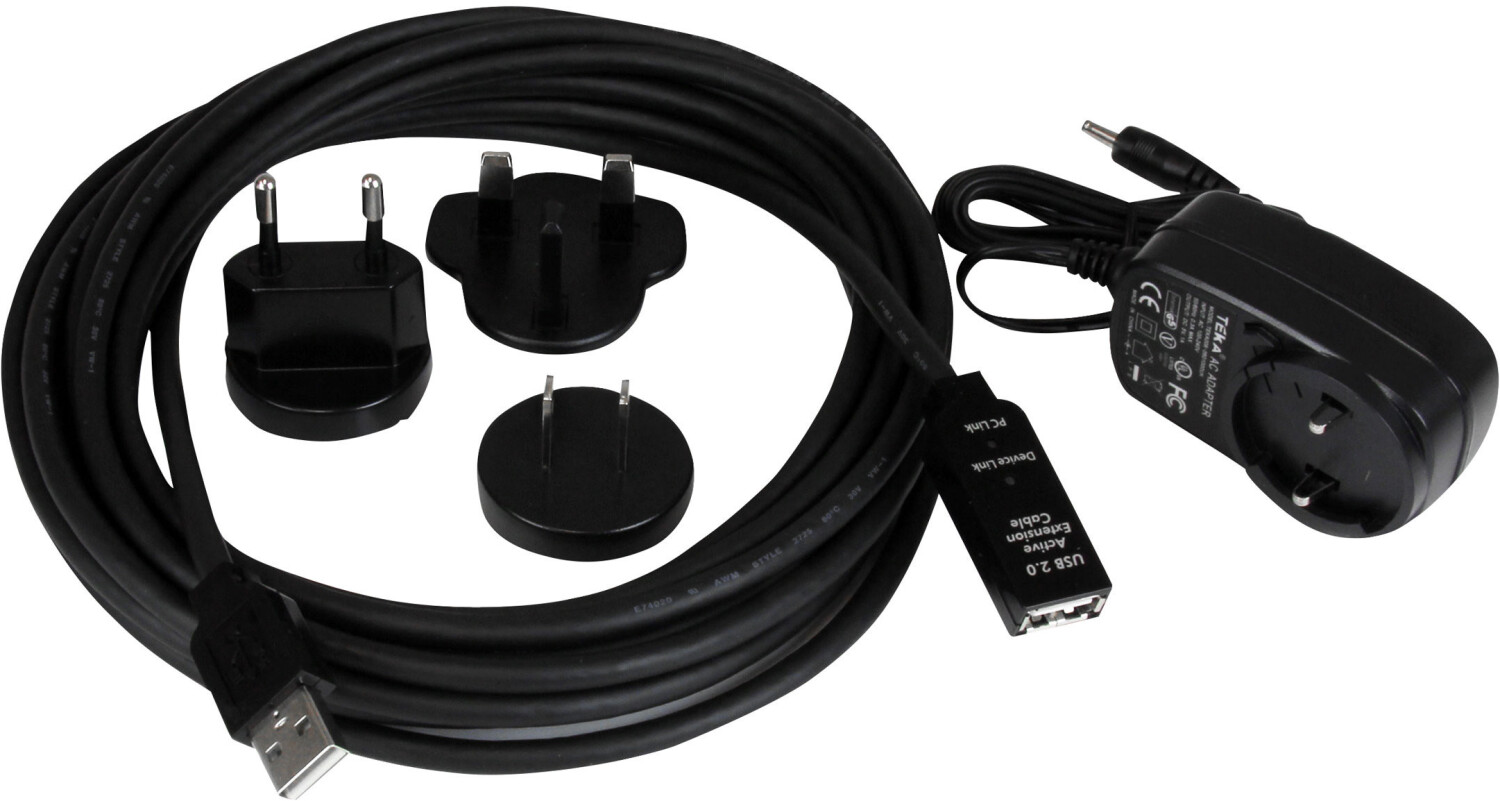 StarTech Câble d'extension USB 2.0 actif de 5m - Prolongateur / répéteur / rallonge  USB - Mâle / Femelle (USB2AAEXT5M) au meilleur prix sur