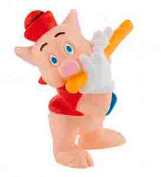 Bric à Geek Les 3 petits cochons- Cochon avec flûte Figurine d'occa