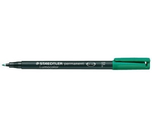 5 x STAEDTLER Folienstift Lumocolor F permanent 318-5 grün OHP Pen Marker NEU 