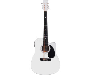 Classic Cantabile WS-10WH guitare classique blanche avec accessoires