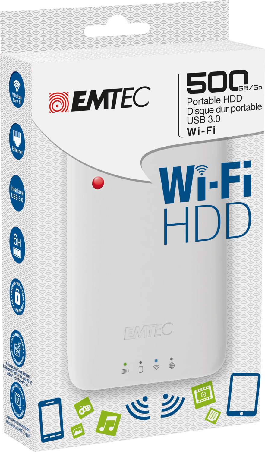 Emtec Wi-Fi P600 500 Go