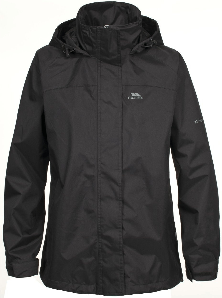 Trespass Nasu Womens Waterproof Jacket Black