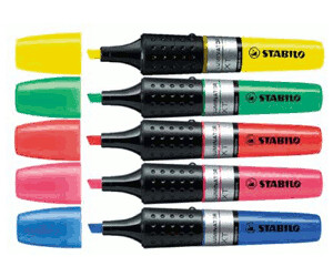 5x STABILO Textmarker Luminator 71/56 2-5mm Keilspitze pink 5er Pack 