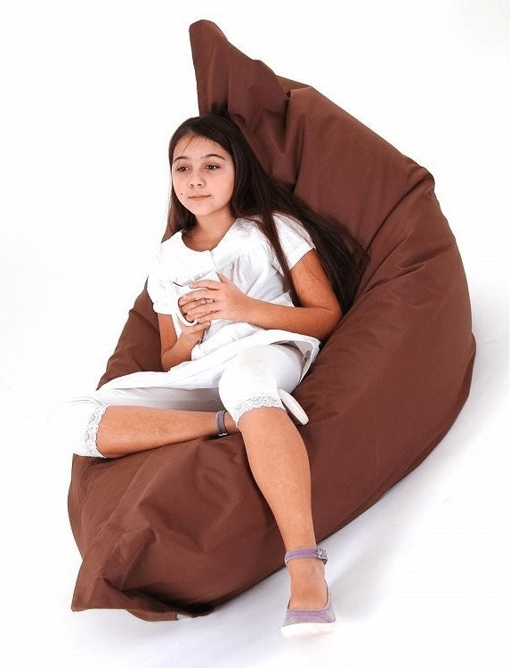 Beliani Pouf géant XXL 140 x 180 cm  marron