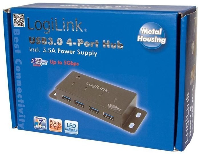LogiLink PA0149 USB Kfz Netzteil Ladegerät Verteiler Hub für