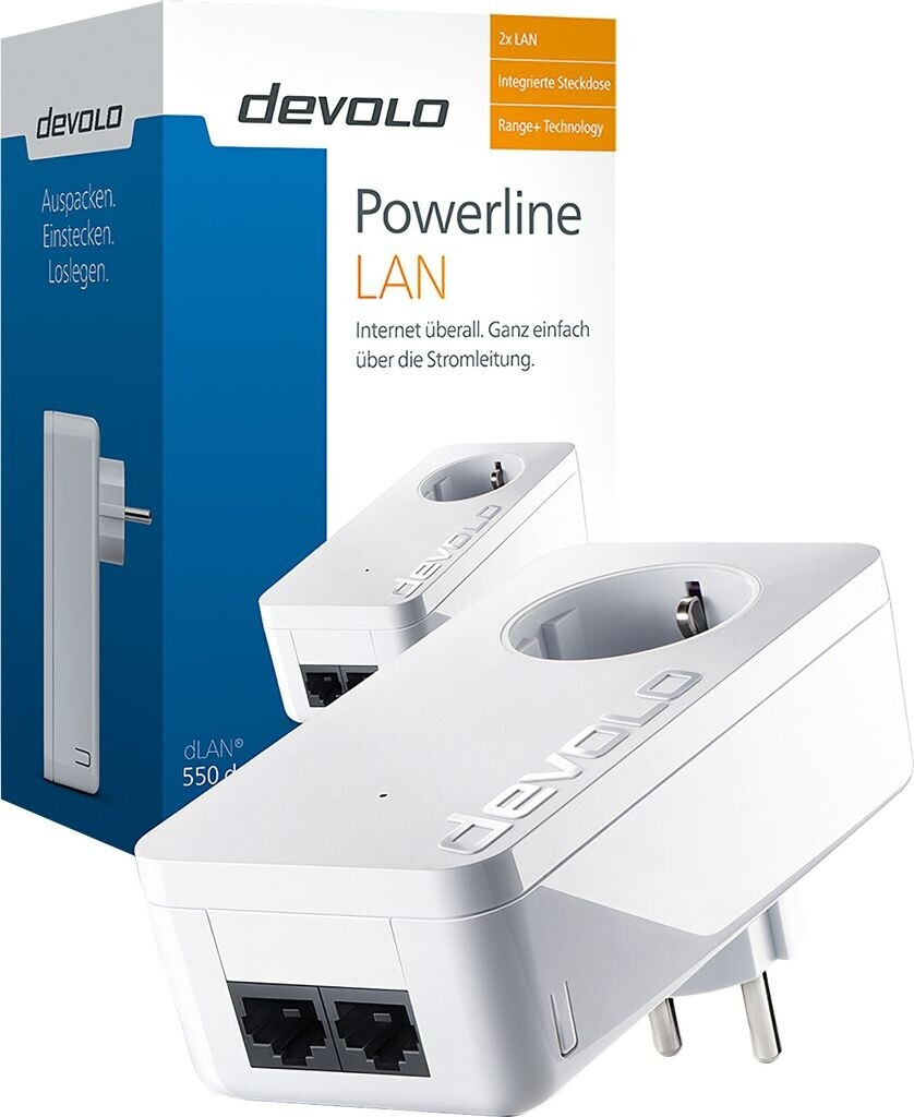 Lot De 4 Adaptateurs CPL Devolo DLan 550+ Avec Câbles RJ45 - Très Bon état