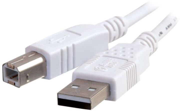 C2G Câble USB 2.0 A/B - blanc 5m (81563)