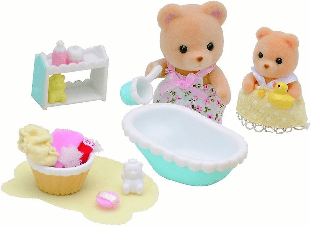 Sylvanian Families Le bain de bébé ours