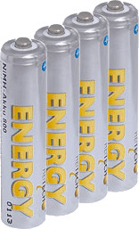 Heitech 4x HEIenergy AAA NiMH-Akku 1,2V 800 mAh
