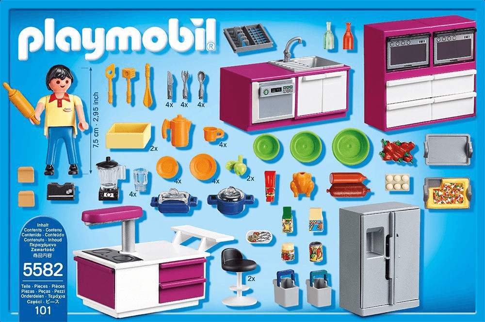 Soldes Playmobil Cuisine avec îlot (5582) 2024 au meilleur prix sur