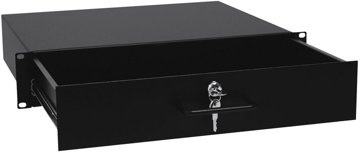 Omnitronic Rackschublade mit Schloss 2 HE