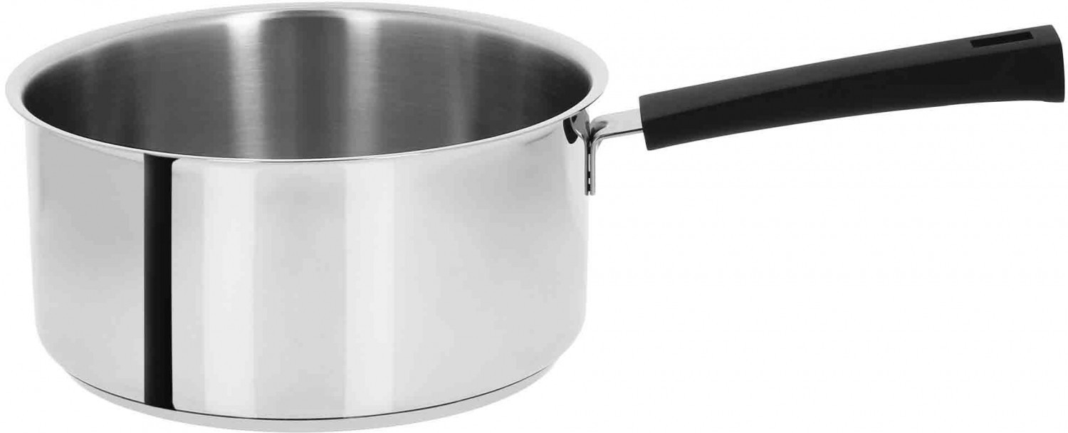 Cristel Casserole inox Mutine Fixe noir 20 cm