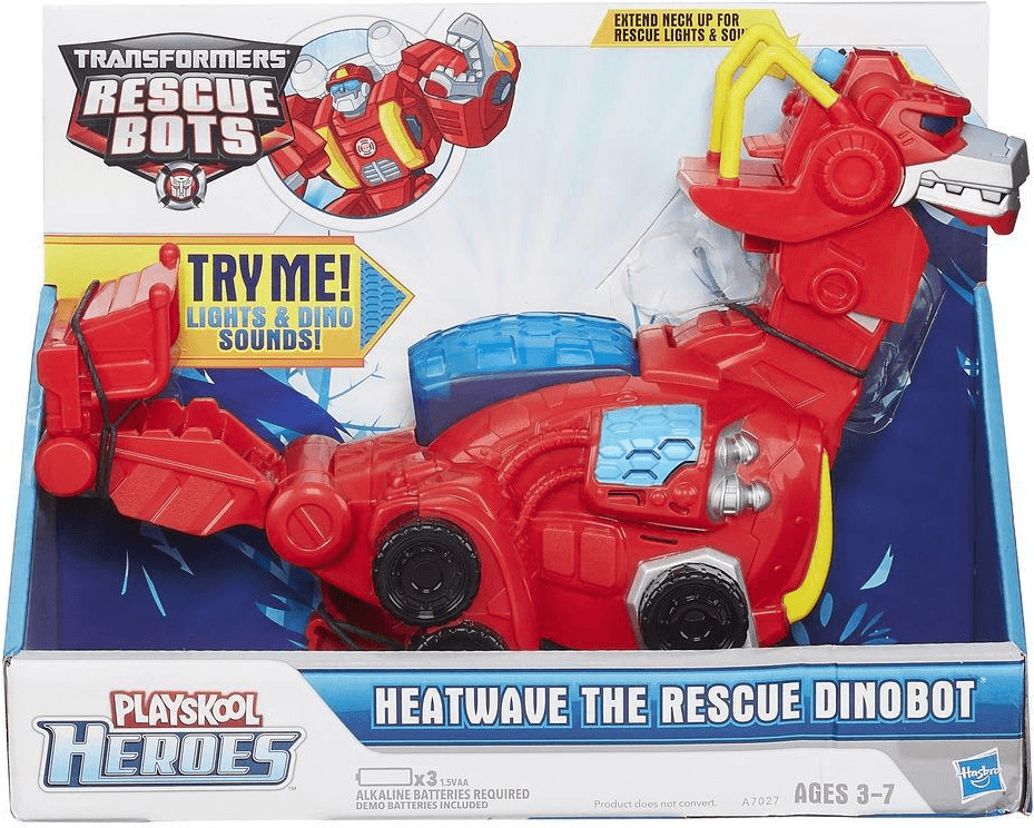 Hasbro Transformers Playskool Heroes Rescue Bots Heatwave The Rescue Dinobot (A7027)