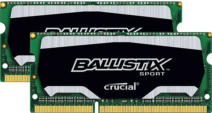 Crucial Ballistix Sport 8Go Kit SO-DIMM DDR3 PC3-12800 CL9 (BLS2C4G3N169ES4CEU)