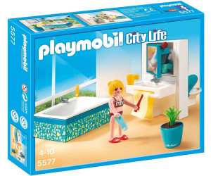 Playmobil City Life Bathroom Plus Bath Play Set (5577)