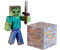 Jazwares Minecraft Overworld Zombie with Iron Sword & Iron Ore Block