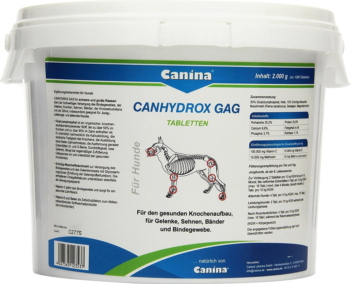 Canina Canhydrox GAG Tablets 2000g