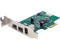 StarTech 3 Port 800+400 FireWire PCI Express Schnittstellen Combo Karte - Low Profile