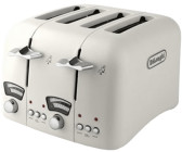 DeLonghi CTOV4003.BG Icona Vintage Cream 4 Slice Toaster