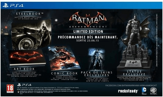 Batman : Arkham Knight - édition limitée (PS4)