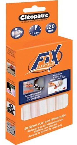 Cléopâtre Blister 20 bâtonnets de colle pour mini pistolets