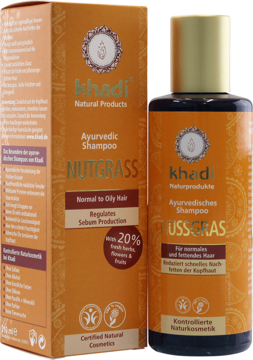 Khadi Ayurvedic Nutgrass Shampoo (210ml)