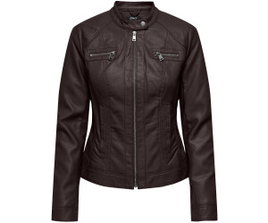 Brown Only Bandit Lederjacke Only Lederlook Jacke Only Bandit
