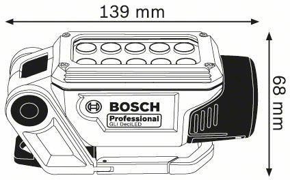 Led lampe de travail Pour bosch 18V 20V Li-ion Batterie de travail sans fil  à LED - Cdiscount Bricolage