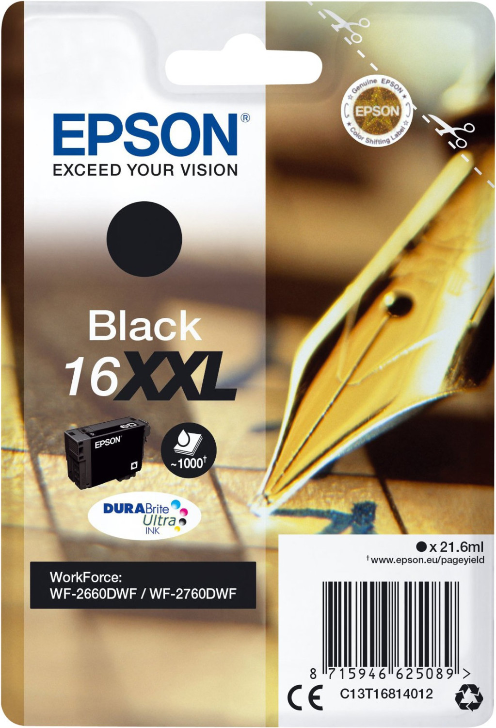 Epson 16XXL noir (C13T16814010)