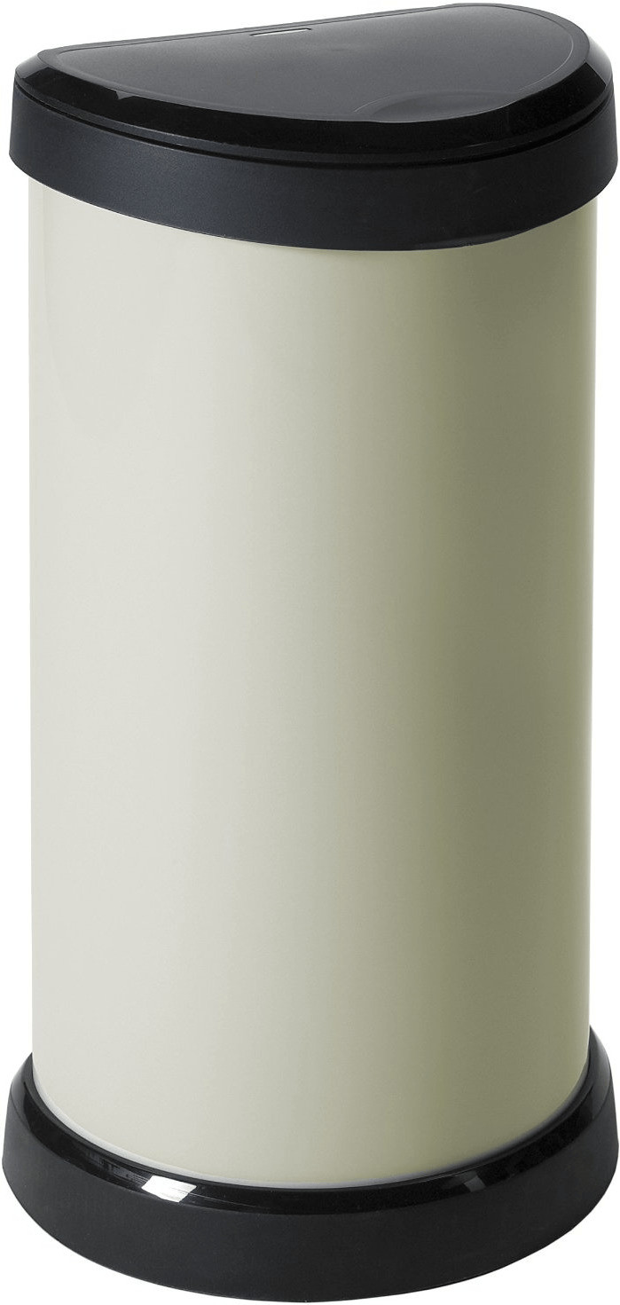 Photos - Waste Bin Curver Deco One Touch 40 L Ivory White 