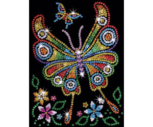 KSG Sequin Art Paillettenbild mit Perlen Schmetterling 510 