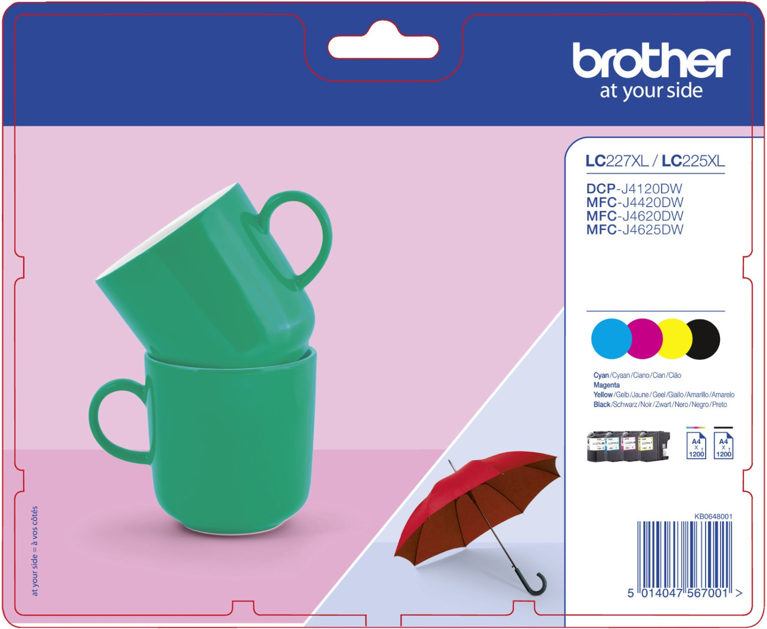 Brother LC-227XL Multipack 4 colores (LC227XLVALBPDR)