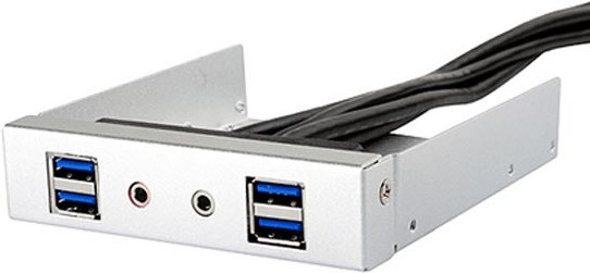 SilverStone 4 Port USB 3.0 Frontpanel (FP32-E) silver