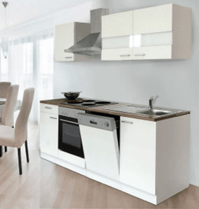 Respekta Kuchenzeile 220cm Kb220w Ab 926 04 Preisvergleich Bei Idealo De